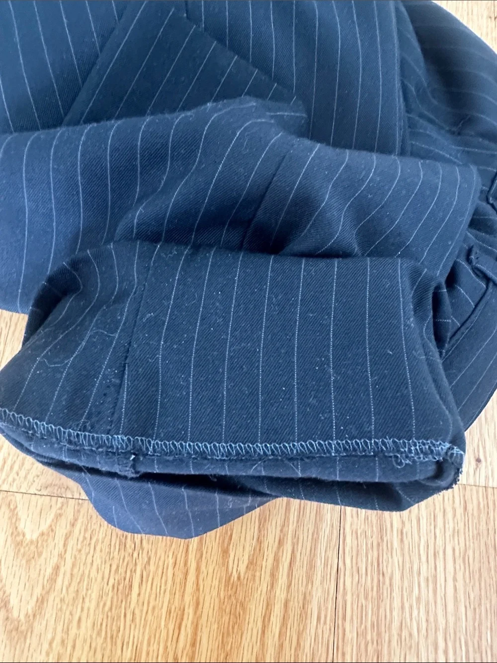 Boys Chaps black Pinstripe Dress Suit Size 10 Regular